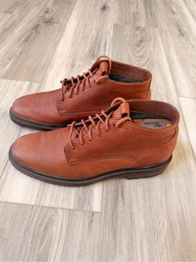 Cole Haan Men’s Cognac Leather Chukka Boots Size 7M Lace-Up Casual Dress Boot